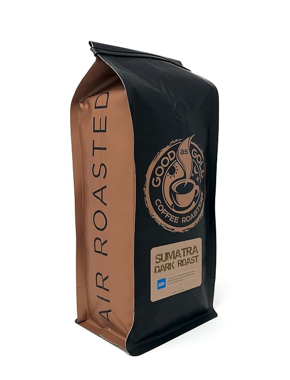 Sumatra Mandheling Gr1 Dark Roast Coffee Beans (12oz Whole Bean) - Good As Gold Coffee Roasters