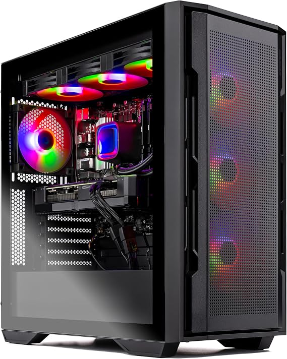 Skytech Gaming PC Rampage, Ryzen 7, RTX 5070 Ti, 32GB RAM, 1TB SSD | | Windows 11, AMD 7700X, NVIDIA 5070 Ti, Gen4 NVMe SSD, DDR5 6000, 850W GOLD ATX 3 PSU, 360 ARGB AIO , Wi-Fi 5