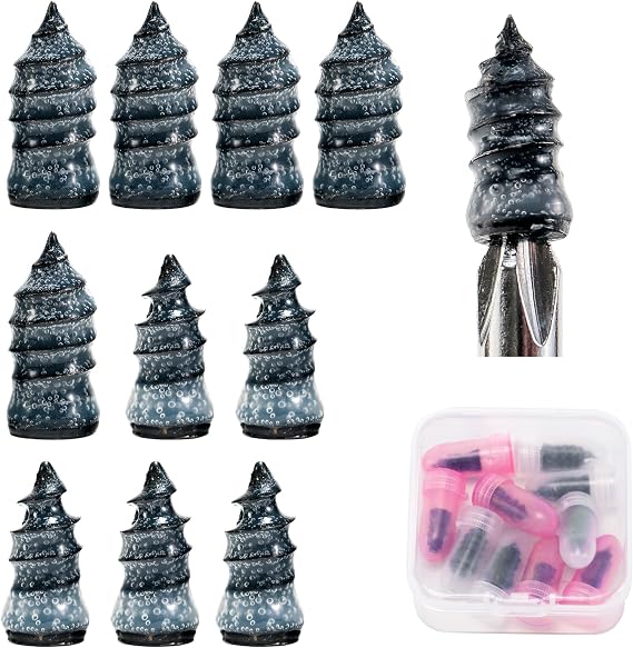 Airmoto Tire Repair Screws 10 Rubber Sealed Plugs for Fixing Tire Punctures