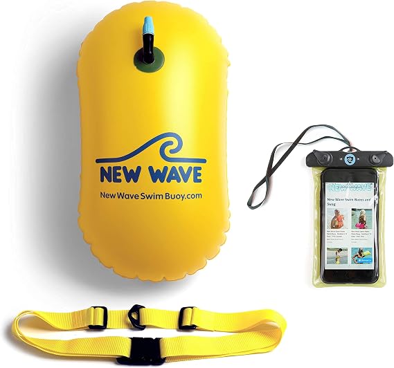 New Wave Swim Bubble Yellow and Phone Pouch Bundle