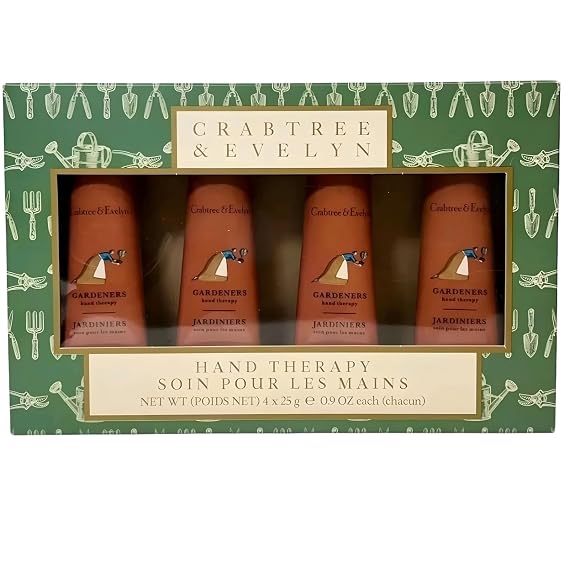 Crabtree & Evelyn Gardeners Ultra Moisturising Hand Therapy .9 oz SET of 4