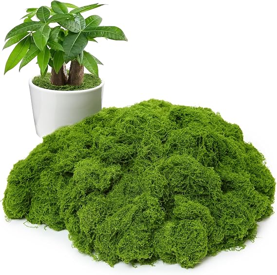 Artificial Green Moss, Light Green, 24.7 oz