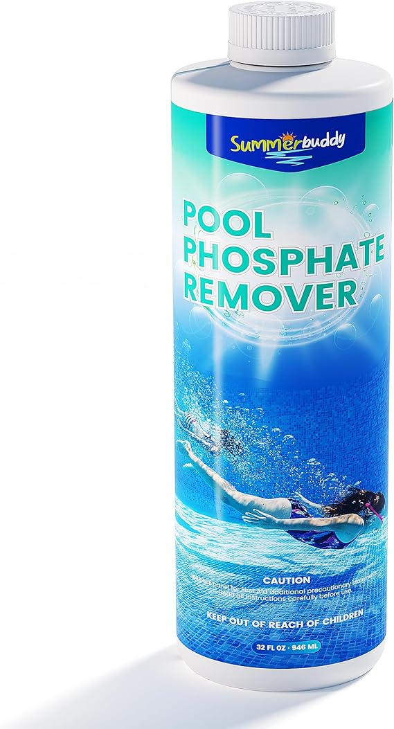 Pool Phosphate Remover, Fast-Acting Advanced Formula | Perfect for Swimming Pool Treatment to Make Your Pool Phosphate Free, Helps Lower Phosphate Levels, Easy to Use