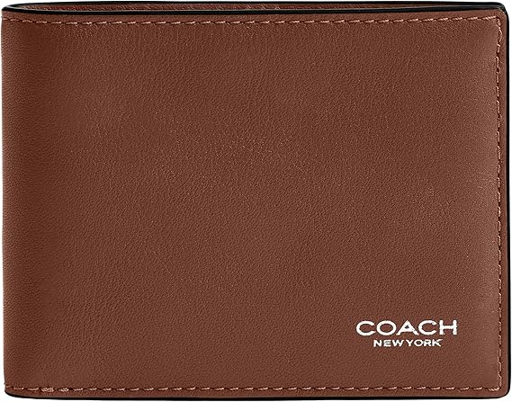 COACH Men's Slim Billfold, Redwood, One Size