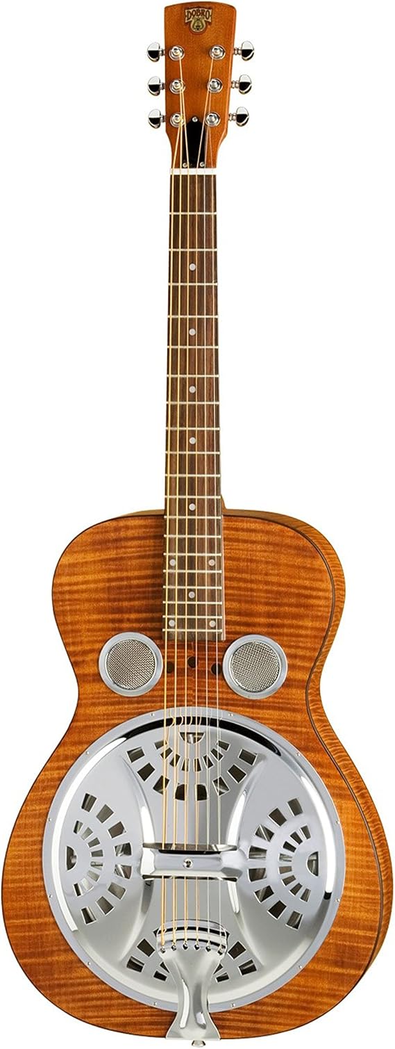 Epiphone Dobro Hound Dog Deluxe Round Neck Resonator, Vintage Brown