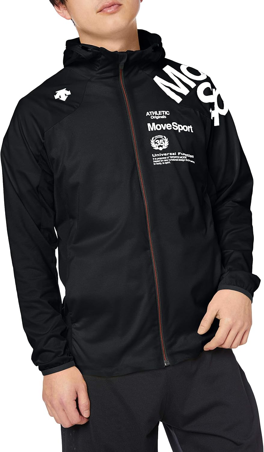 Move Sports DMMPJF11 Mens Tough Sweatshirt, Full Zip Hoodie, Stretch, Anti-pilling, Sweat Absorbent, Quick Drying, UV Protection UPF 50,