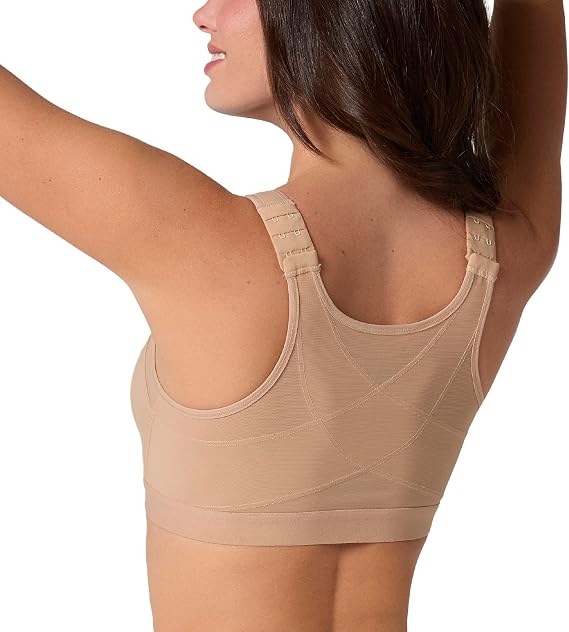 Leonisa Multi-Functional Posture Corrector Bra Wireless Front Closure Bra for Women Full Coverage