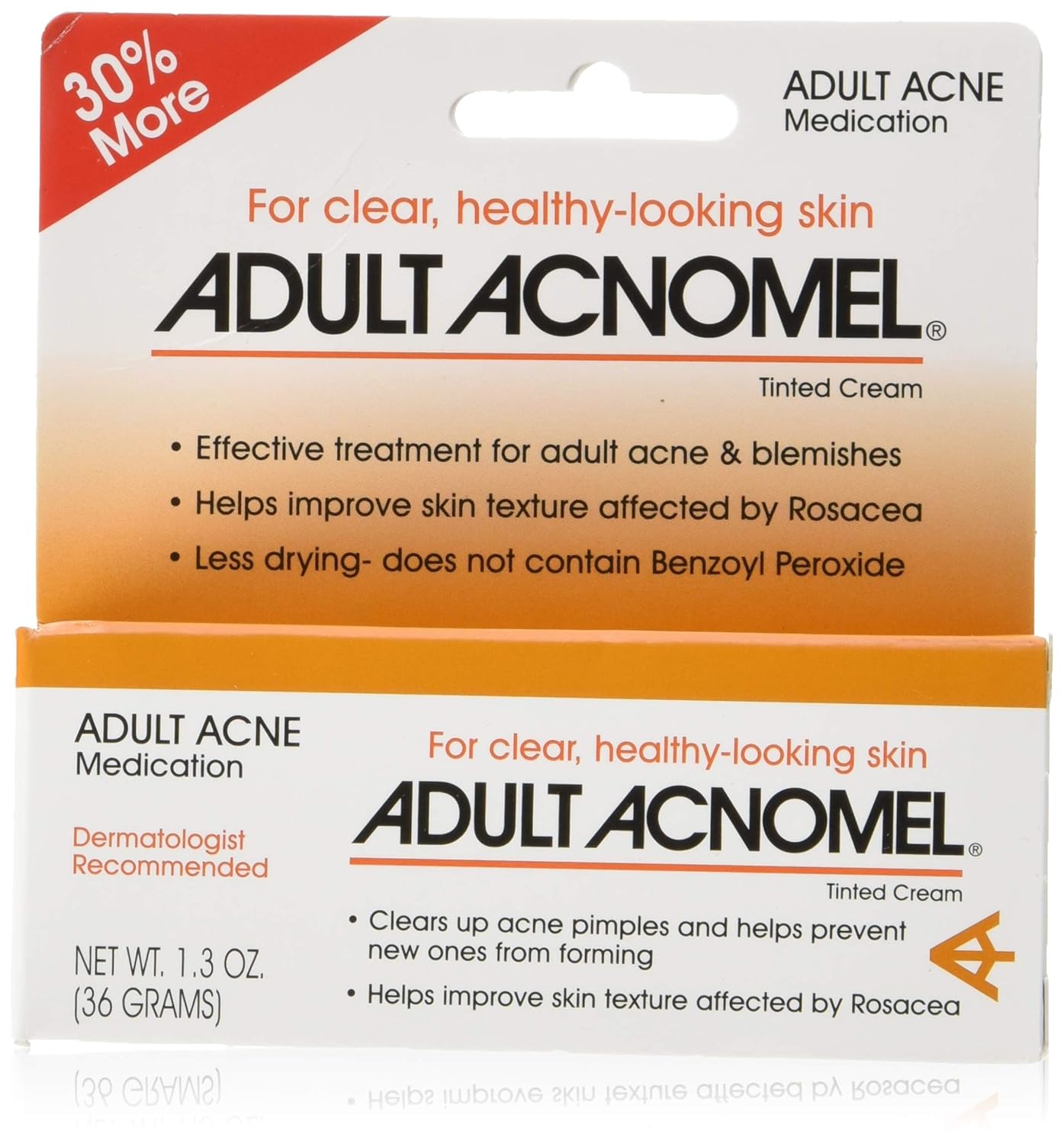 Adult Acnomel Tinted Cream 1.30 oz Pack of 2