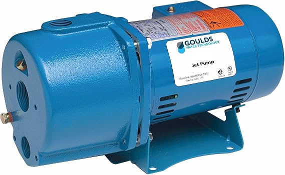 Goulds JRD10 Convertible Jet Pump, 1 HP, 1 PH