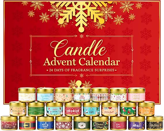Candle Advent Calendar 2026 Adults,24-Day Scented Candle Set for Women