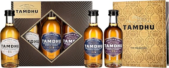 Tamdhu Miniature Gift Set - Included 12, 15, 18 Year Old - 3x5cl