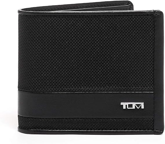 TUMI - Alpha Global Center Flip Passcase - Wallets for Men - Organized Bill Compartment & Hidden Pocket - 3.8" X 4.8" X 1.0" - Black