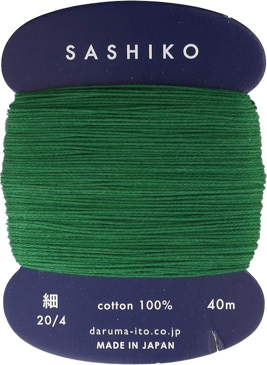 Sashiko Thread Thinner Weight 40m Col. 208 -Mint Green- Japanese Embroidery & Quilting by Yokota