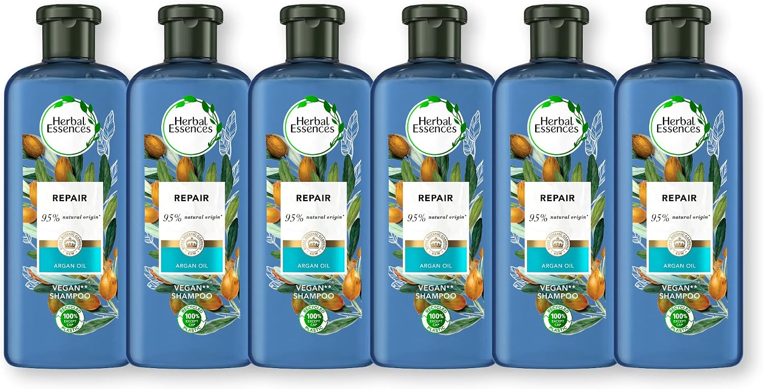 Herbal Essences Argan Oil Of Morocco Regeneration Shampoo for Dry and Damaged Hair 6 x 400 ml