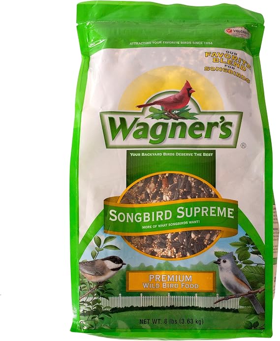 Wagner's 62042 Songbird Supreme Blend Wild Bird Food, 8-Pound Bag
