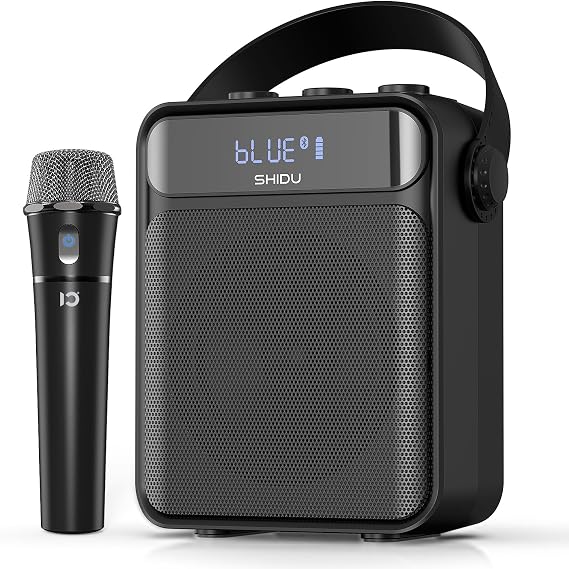 SHIDU 40W Voice Amplifier with Wireless Microphone Handheld, Wireless Voice Amplifier for Teacher, Bluetooth Power Amplifier Portable Megaphone for Classroom Speech Meeting Instructor Outdoor-S95 | Personal Pa System Support Bluetooth/TF Card/USB/AUX/MIC for Classroom, Tour Guide, Coaching, Training, Meetings, Singing