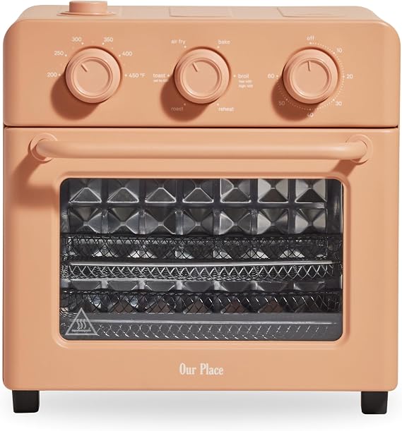 Our Place Wonder Oven | 6-in-1 Air Fryer & Toaster Oven with Steam Infusion | Compact, Countertop Friendly, Fast Preheat, Multifunctional | Air Fry, Toast, Roast, Bake, Reheat & Broil | Spice