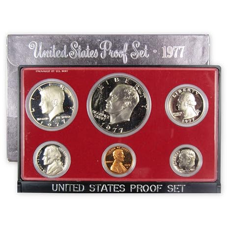 1977 Clad Proof Set U.S. Mint Original Government Packaging OGP | Collectible 6-Coin Set: U.S. Mint Proof Set, 1977-S