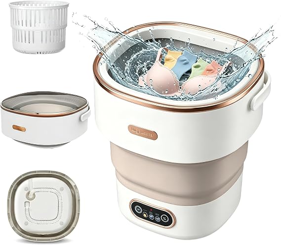 Mini Washing Machine 16L Foldable, Portable Washer for Underwear