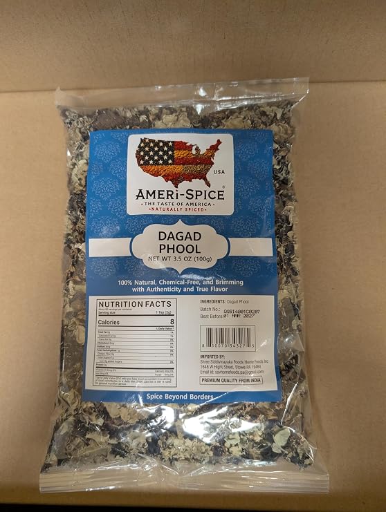 Ameri-Spice Indian Dagad Phool, Stone Flower, 3.5-Ounce (3.5oz)