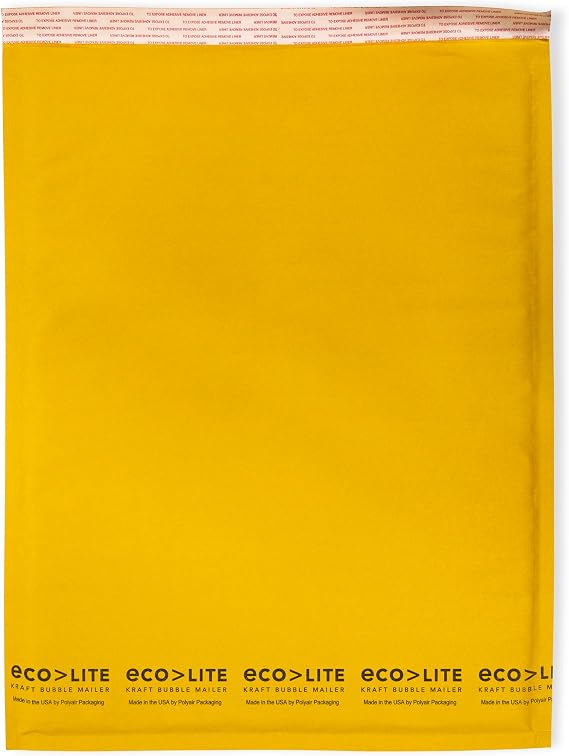 IPG Eco-lite #5 ELSS5 Golden Kraft Self Seal Bubble Mailer, 10.5" x 16" (Case of 100)