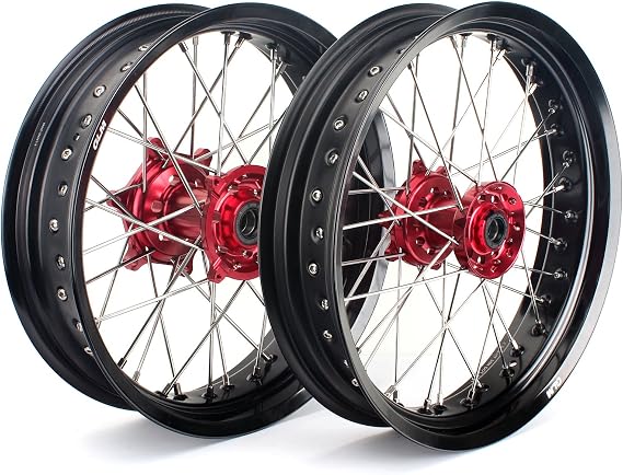 TOFR 17" Wheels Rims for Honda CRF250R 04-13 CRF450R 02-12 CRF250X 04-16 | for Honda CRF450X 04-16 CR125R CR250R 02-13