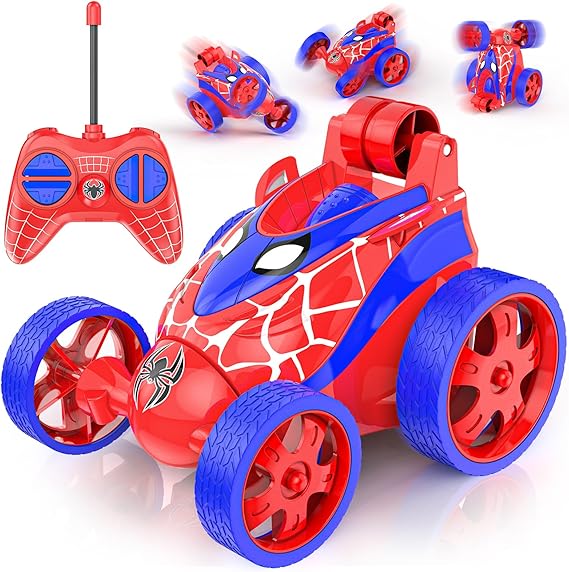 Spider Remote Control Car Toy, Gift for Kids Boys Age 3 4 5 6 7 Years Old
