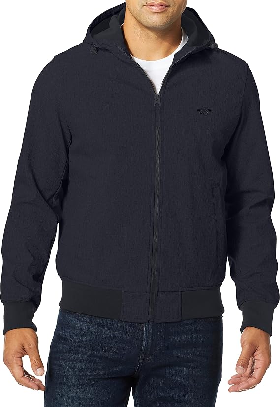 Dockers Men's Chase Performance Soft Shell Hooded Bomber Jacket (Standard & Big-tall Sizes)