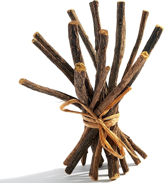 Aroma Depot 8 oz. Natural Licorice Root Chew Sticks for Humans.100% Pure Natural | Oral Health & Fresh Bearth | Individual Liquorice Sticks are 6.5-7 inches Long. Glycyrrhiza Glabra from Turkey.