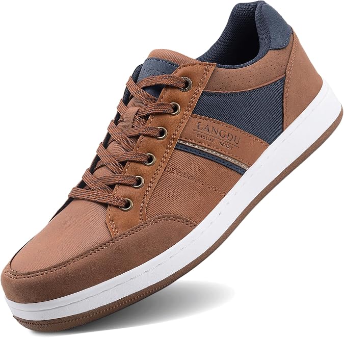 LANGDU Men's Casual Shoes Trainers Lightweight 41-46