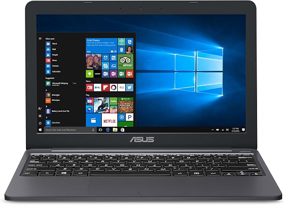 ASUS L203MA-DS04 VivoBook L203MA Laptop, 11.6 HD Display, Intel Celeron Dual Core CPU, 4GB RAM, 64GB Storage, USB-C, Windows 10 Home In S Mode, Up To 10 Hours Battery Life, One Year Of Microsoft 365