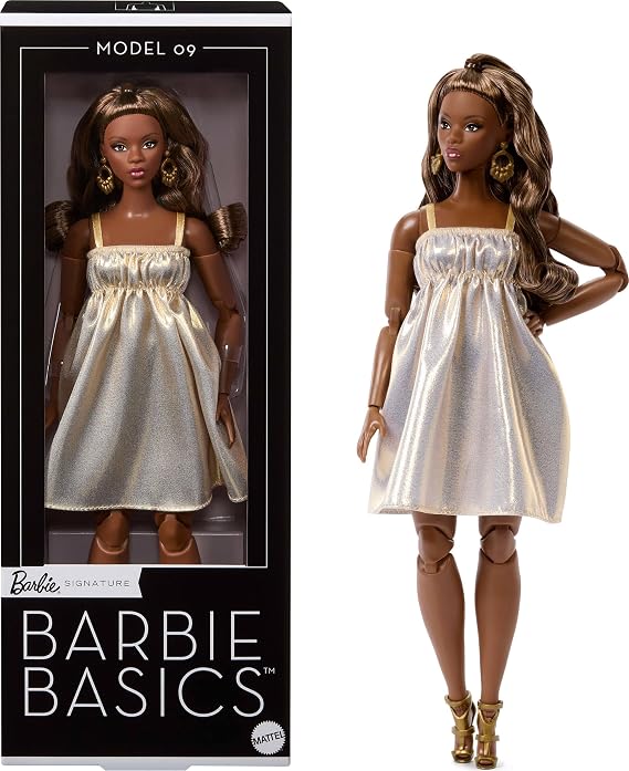 Barbie Basics 08 Siyahi Dalgalı Saçlı