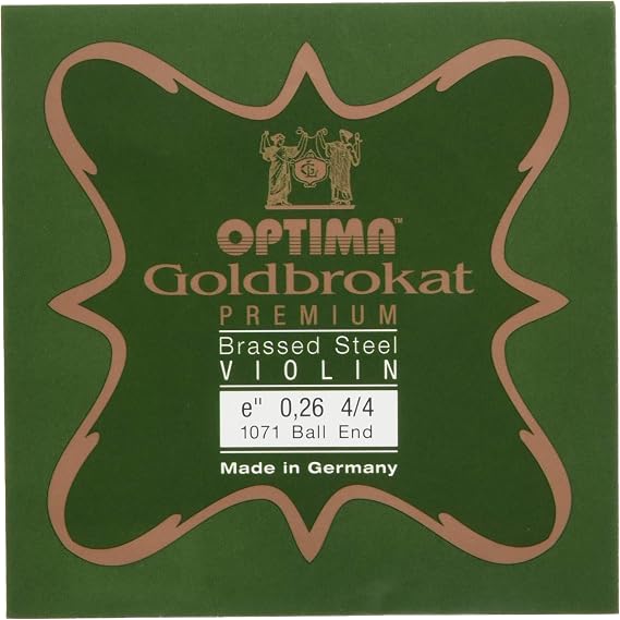 Gold Bro Cut Premium Brass Violin Strings E-Wire (0.26 Ball End)