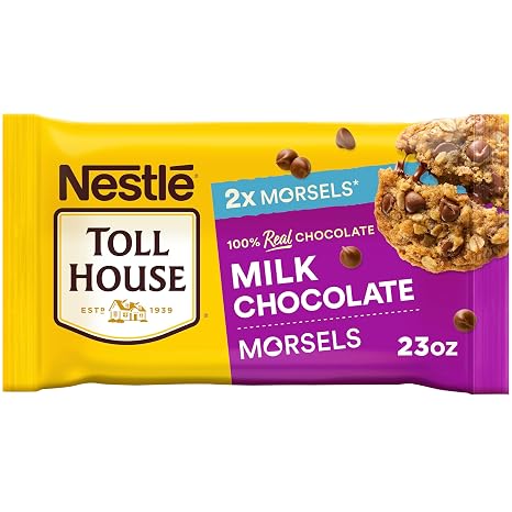 Nestle Toll House Milk Chocolate Morsels 23 oz | Milk chocolate baking chips; gluten free; 23 oz bag
