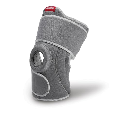 Sunbeam SelectRelief System Knee Therapy Bundle - Posture Corrector, Back Support Brace with Heating Pad Insert for Pain Relief, One Size Fits Most