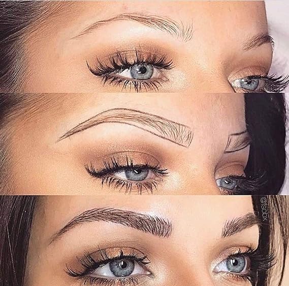 Microblading kit: Microblading pen, needles, cups, measuring unit for eyebrow tattoo permanent makeup