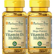 Puritan&amp;amp;amp;amp;amp;amp;#39;s Pride Vitamin D3 10,000 IU, 100 Count 2 Pack