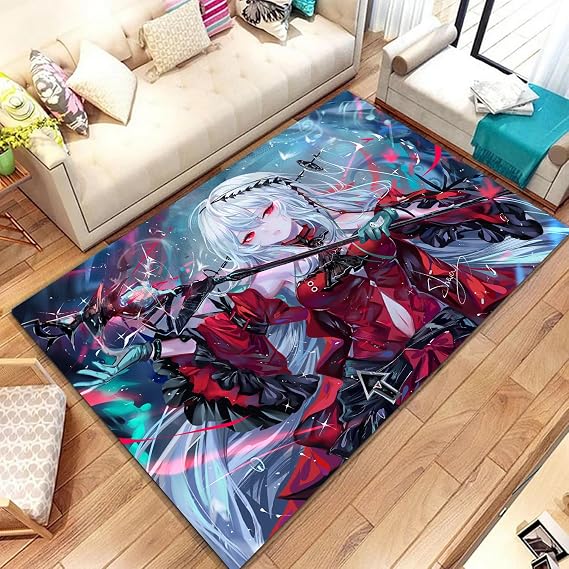 KIDSLOVE Anime Girls' Rug Christmas Decoration 80 x 120 cm Children's Room