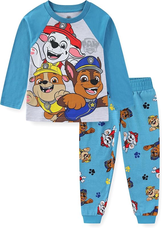 Paw Patrol Boys Long Sleeve Shirt and Pants Set for Toddler to Big Kids