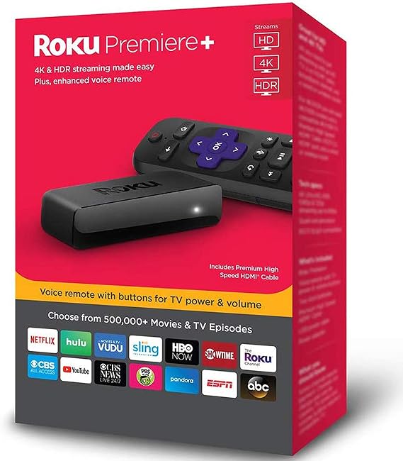 Roku Premiere+ 4K HDR Streaming Player