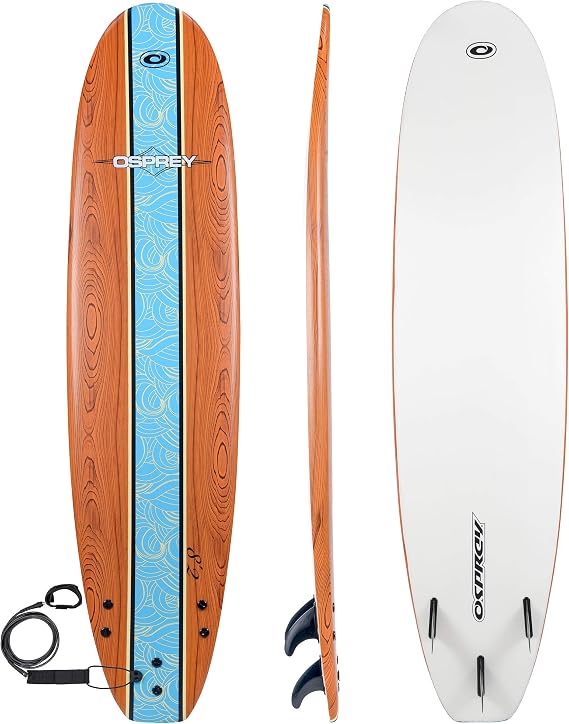 Osprey Foam Surfboard, Perfect for Beginners, Lightweight & Durable with Bold Design