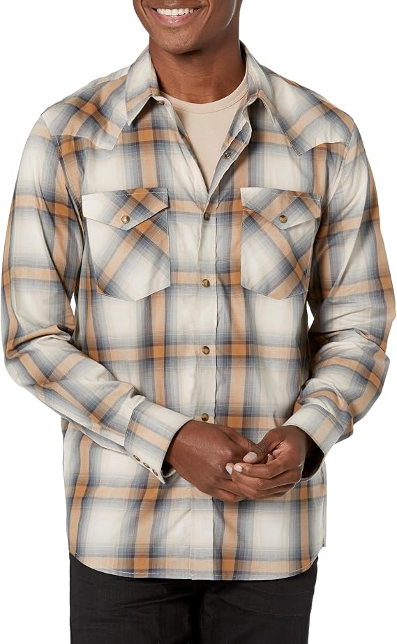 Pendleton Men's Long Sleeve Snap Front Bishop Shirt