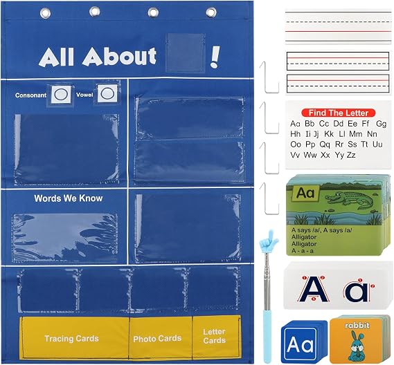 Alphabet Learning Pocket Chart Letter - All Bbout Letters Pocket Chart