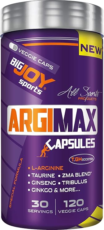 Bigjoy Sports Argimax 120 Veggie Kapsül 1 Paket(1 x 108 g)