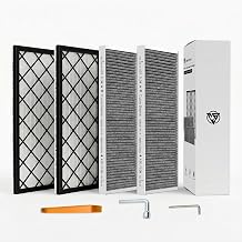 Engine Air Filter for Tesla Model Y 2020-2026 Includes Juniper, External HEPA Intake Air Filter with Activated Carbon Replacement Accessories for Tesla (4 Pack)