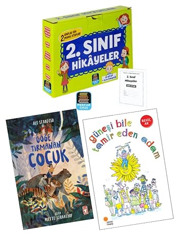 2. Sınıf Hikayeler Okuma Seti, 10 Kitap & Göğe Tırmanan Çocuk & Güneşi Bile Tamir Eden Adam (13 Kitap Set)