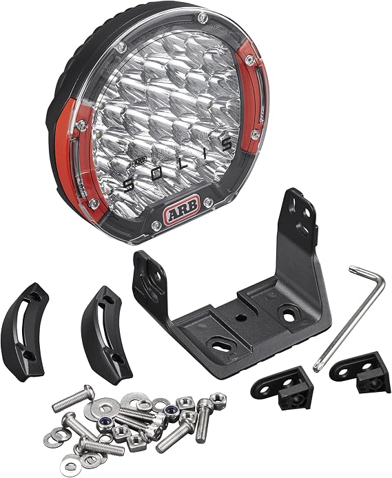 ARB INTENSITY SOLIS SJB36S 36 LEDS DRIVING LIGHT, SPOT BEAM with RED and BLACK INTERCHANGEABLE BEZELS 9 INCHES, INDIVIDUAL