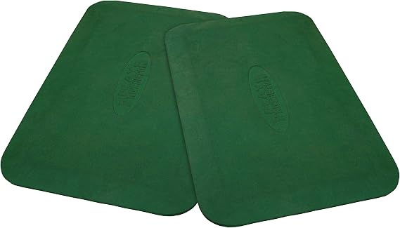 Gorilla Playsets 09-0012-PAIR-G Protective Rubber Mat For Swing Set of 2 Mats, Green