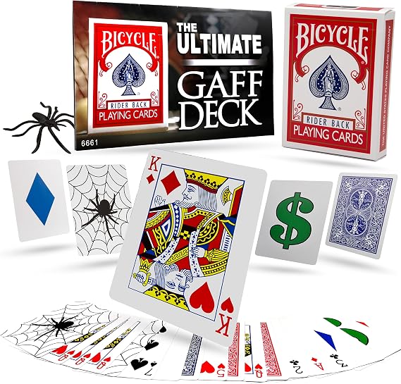 Magic Makers Ultimate Gaff Deck Card Tricks - Special Printed Bicycle Cards