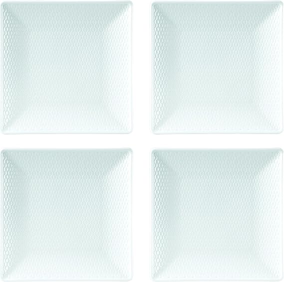 Wedgwood Gio Square Mini Plates, Set of 4, 5.7", White